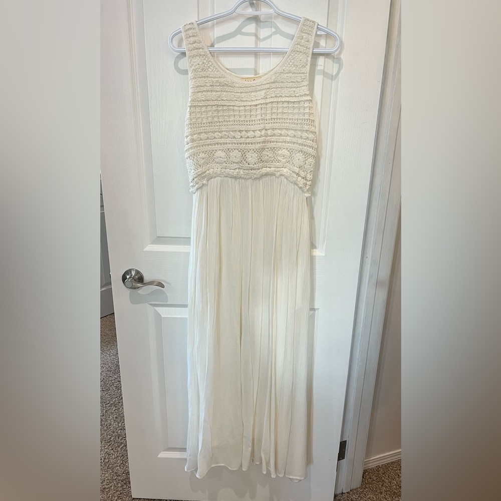 Ivory Braxtyn Crochet Dress